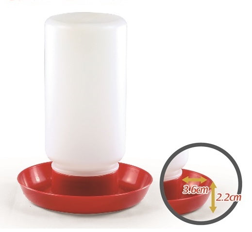 Chick Drinker with Narrow Drinking Channel – 1L (Crown) | Chicken Antibiotics