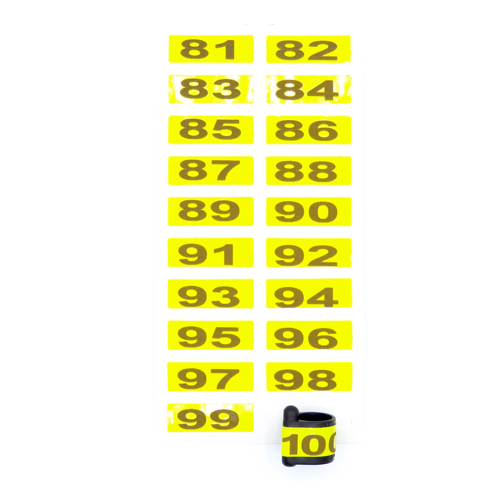 E-Z Marker Numbered - White / 1-20 | Chicken Antibiotics