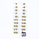 E-Z Marker Numbered - Pink / 21-40 | Chicken Antibiotics