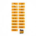 E-Z Marker Numbered - Orange / 21-40 | Chicken Antibiotics