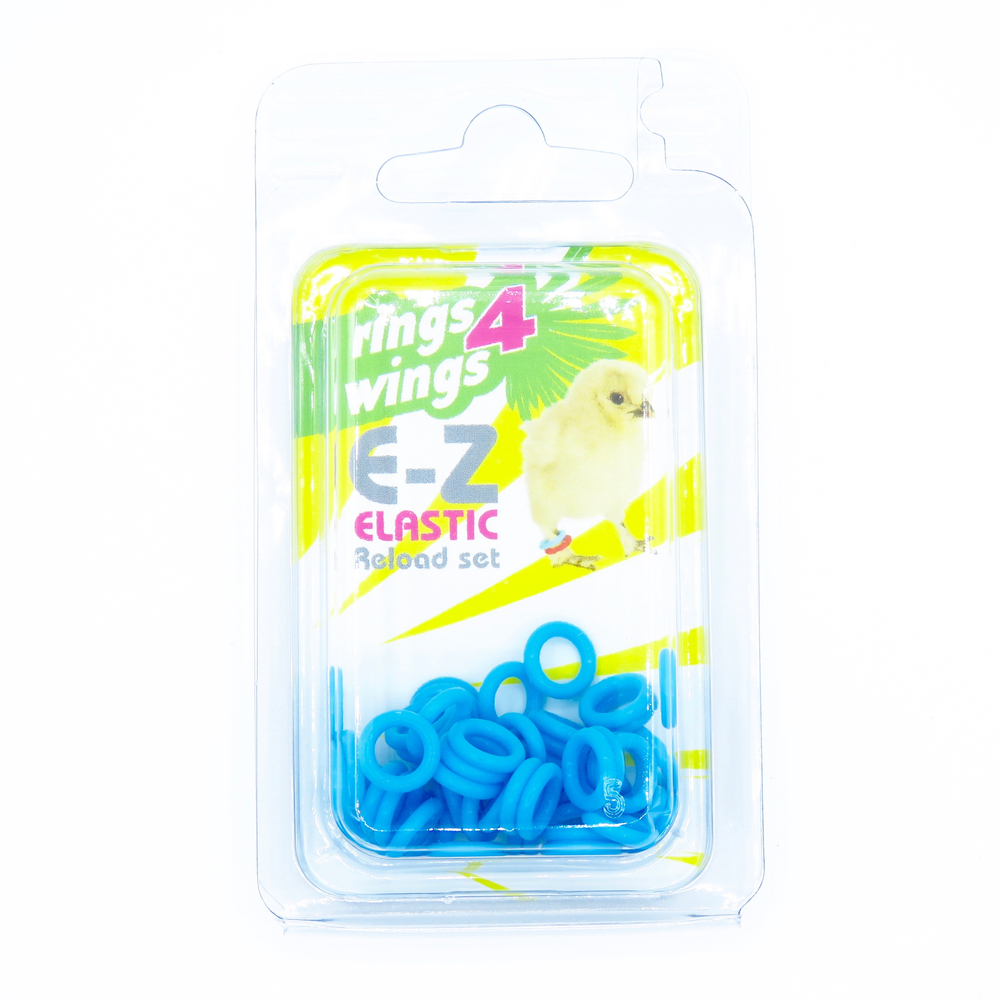 E-Z ELASTIC RINGS (Smisdom) - 7mm / VIOLET | Chicken Antibiotics