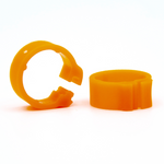 E-Z Clip Rings Plain 8 mm Pigeon Identification Clip Rings. Made in Belgium. Plain. (50 pcs) - Black | Chicken Antibiotics