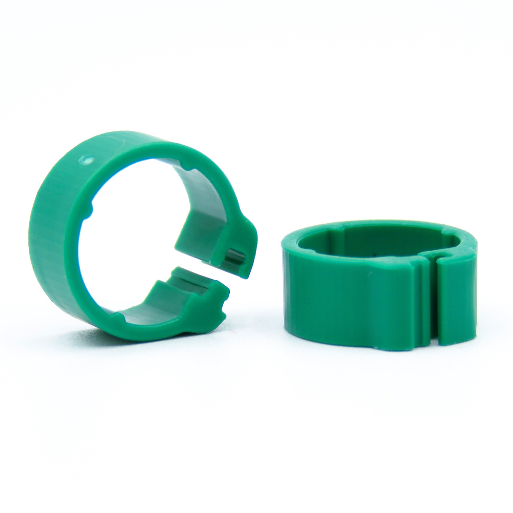 E-Z Clip Rings Plain 8 mm Pigeon Identification Clip Rings. Made in Belgium. Plain. (50 pcs) - White | Chicken Antibiotics