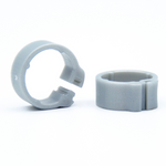 E-Z Clip Rings Plain 8 mm Pigeon Identification Clip Rings. Made in Belgium. Plain. (50 pcs) - Light Blue | Chicken Antibioti