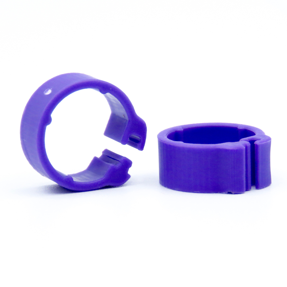 E-Z Clip Rings Plain 8 mm Pigeon Identification Clip Rings. Made in Belgium. Plain. (50 pcs) - Green | Chicken Antibiotics