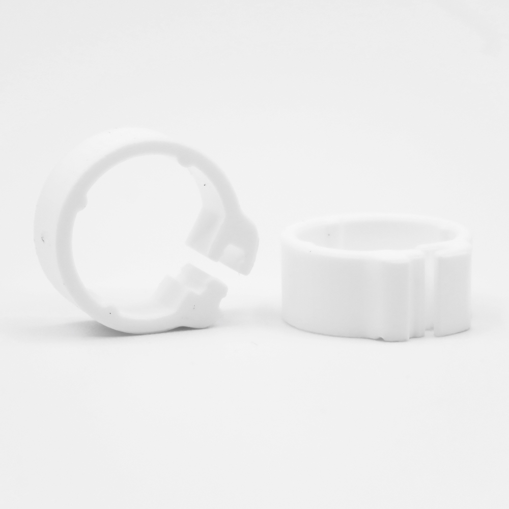 E-Z Clip Rings Plain 8 mm Pigeon Identification Clip Rings. Made in Belgium. Plain. (50 pcs) - Gold | Chicken Antibiotics