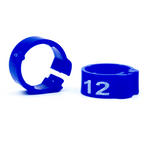 E-Z Clip Rings Numbered 8 Mm - Flo. Orange / 51-75 | Chicken Antibiotics