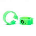 E-Z Clip Rings Numbered 8 Mm - Flo. Orange / 26-50 | Chicken Antibiotics
