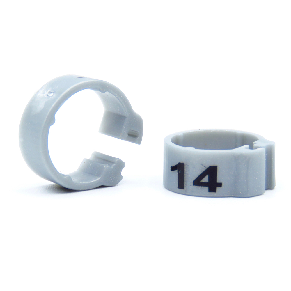 E-Z Clip Rings Numbered 8 Mm - Dark Blue / 76-100 | Chicken Antibiotics