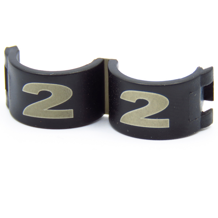 E-Z Lock Rings Numbered - 7 MM (1-12) / Yellow | Chicken Antibiotics