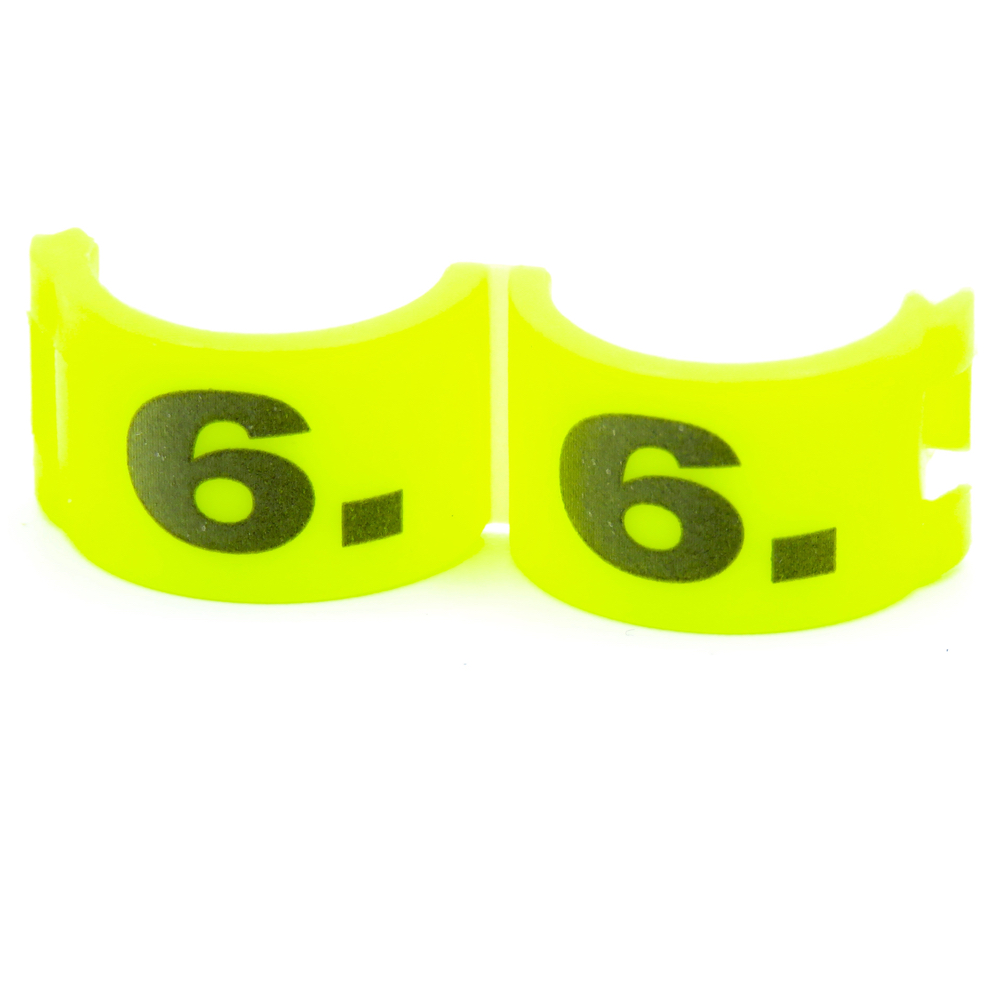 E-Z Lock Rings Numbered - 7 MM (1-12) / Blue | Chicken Antibiotics