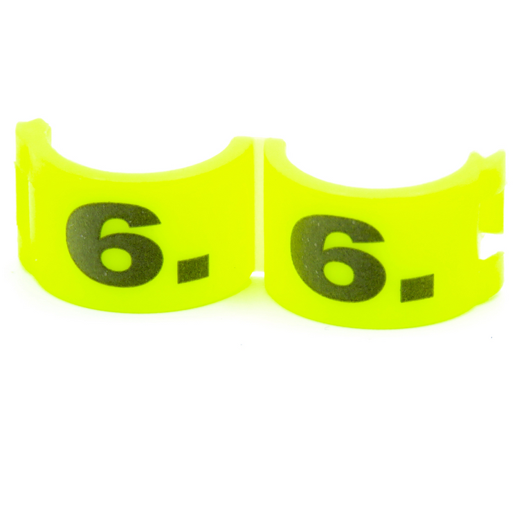 E-Z Lock Rings Numbered - 7 MM (1-12) / Blue | Chicken Antibiotics