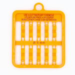 E-Z Lock Rings Plain - 7 MM / Yellow | Chicken Antibiotics