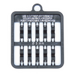 E-Z Lock Rings Plain - 8 MM / White | Chicken Antibiotics