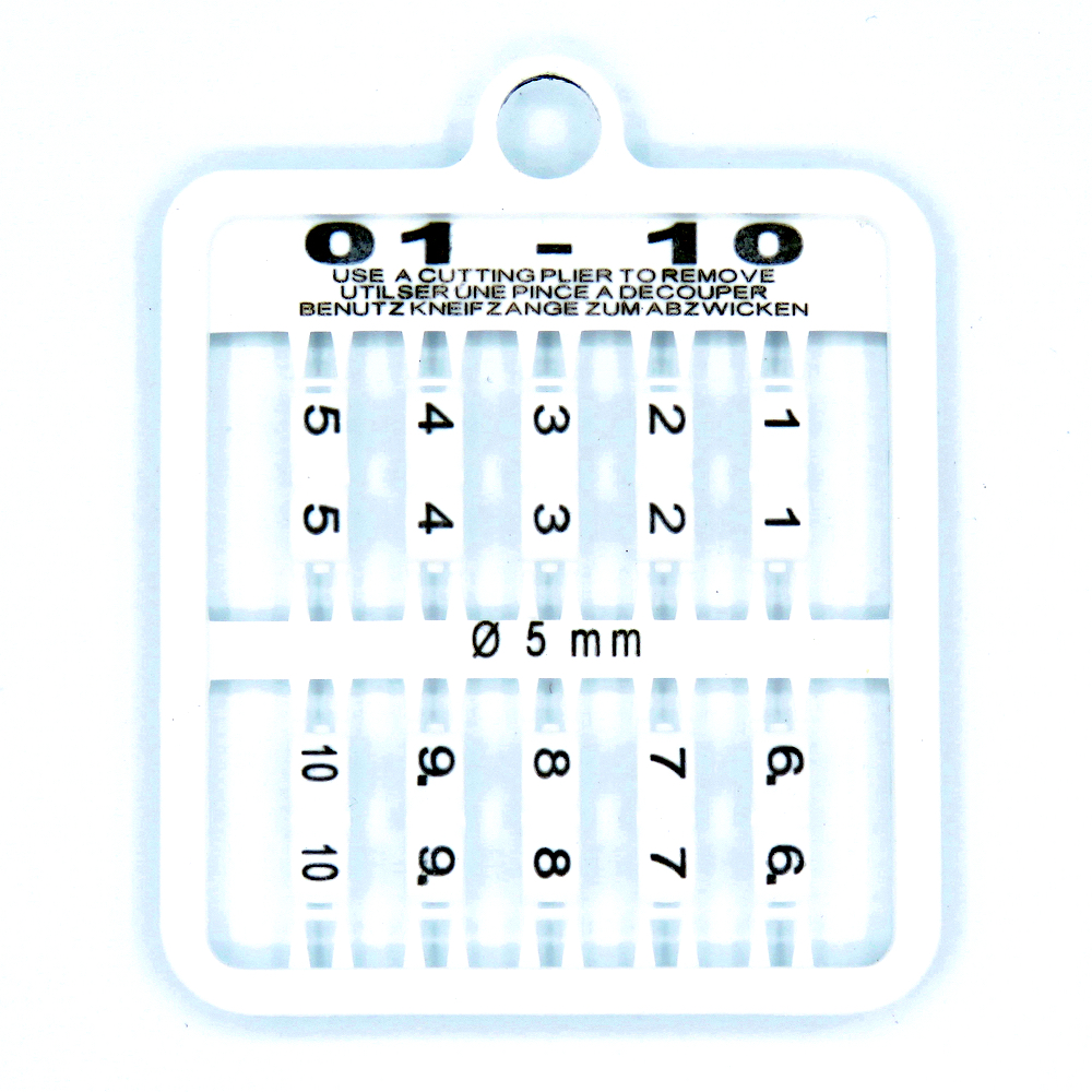 E-Z Lock Rings Numbered - 7 MM (13-24) / White | Chicken Antibiotics