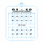 E-Z Lock Rings Numbered - 7 MM (13-24) / White | Chicken Antibiotics