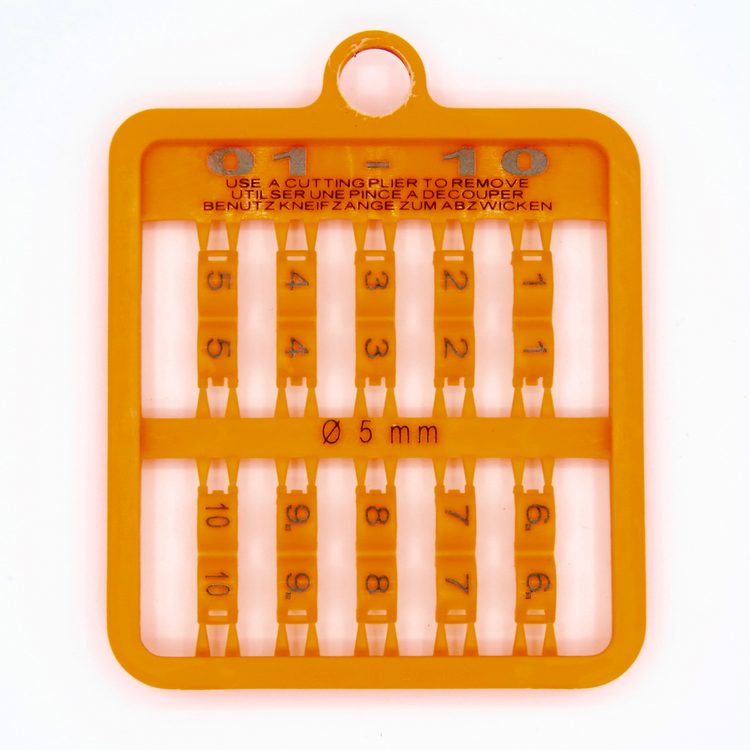E-Z Lock Rings Numbered - 7 MM (13-24) / Blue | Chicken Antibiotics
