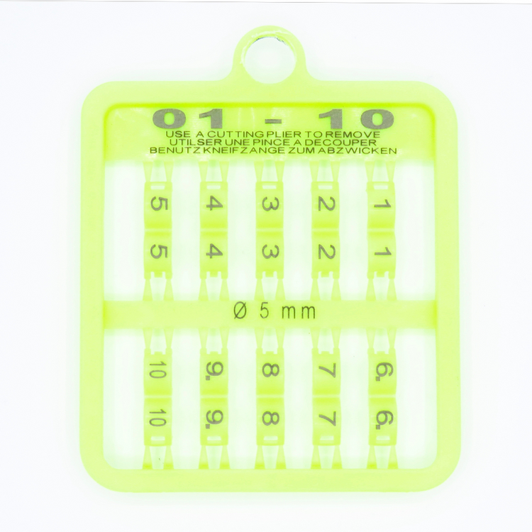 E-Z Lock Rings Numbered - 7 MM (13-24) / Black | Chicken Antibiotics