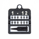 E-Z Split Ring Numbered - 3 MM / 1-12 / Pink | Chicken Antibiotics