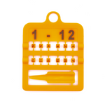 E-Z Split Ring Numbered - 3 MM / 1-12 / Blue | Chicken Antibiotics