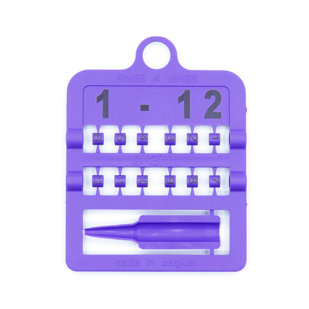 E-Z Split Ring Numbered - 2.5 MM / 25-36 / Orange | Chicken Antibiotics