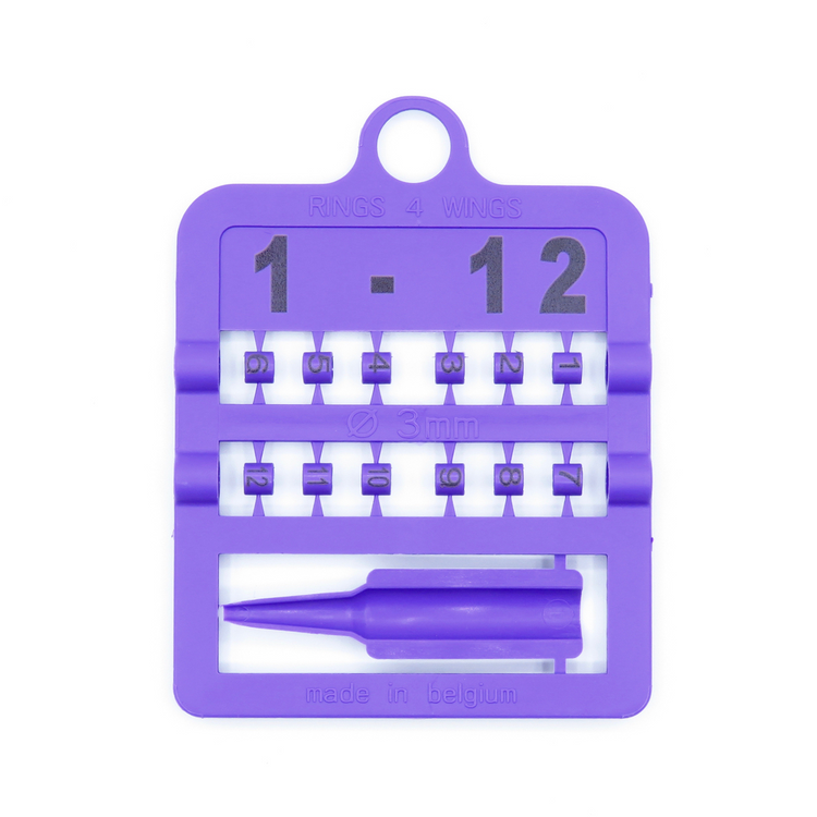 E-Z Split Ring Numbered - 2.5 MM / 25-36 / Orange | Chicken Antibiotics