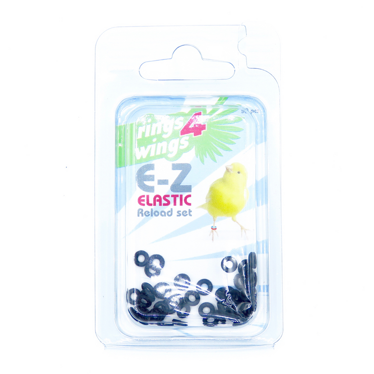 E-Z ELASTIC RINGS (Smisdom) - 4.5mm / WHITE | Chicken Antibiotics