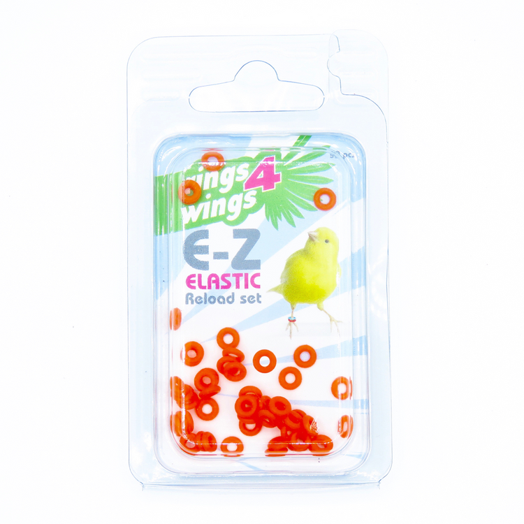 E-Z ELASTIC RINGS (Smisdom) - 4.5mm / ORANGE | Chicken Antibiotics