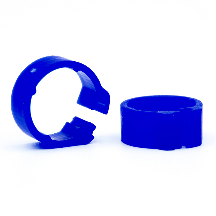 E-Z Clip Rings Plain 8 mm Pigeon Identification Clip Rings. Made in Belgium. Plain. (50 pcs) | Chicken Antibiotics