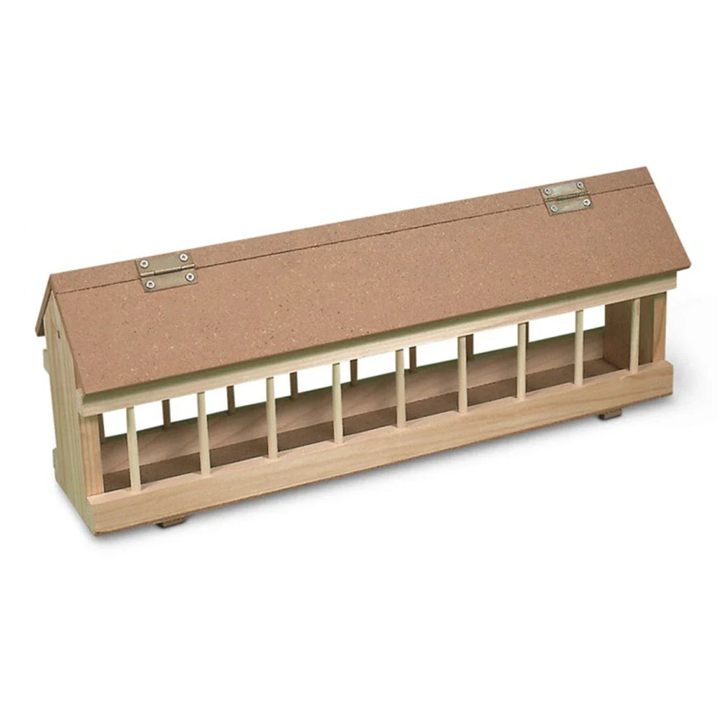 Apex Budget Box (Natural) Wood Bird Feeder - 23 5/8" (60cm) long | Chicken Antibiotics
