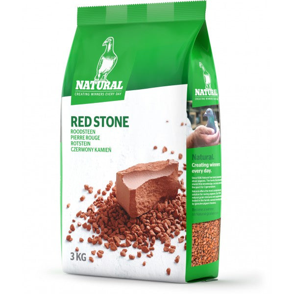 Redstone (Natural) - Pigeon Grit for Optimal Digestion/Red Stone Pigeon Grit - 3 KG | Chicken Antibiotics
