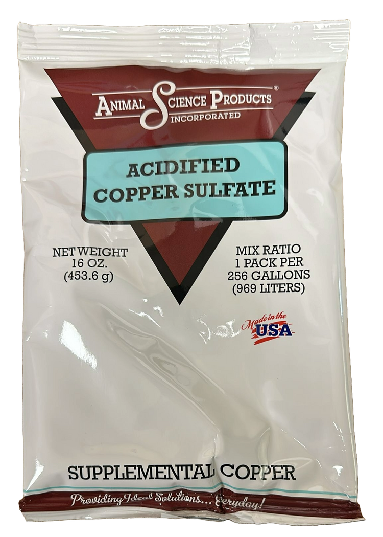 Acidified Copper Sulfate for Sour Crop in Chickens, Turkeys & Pigeons (16 oz) | Chicken Antibiotics