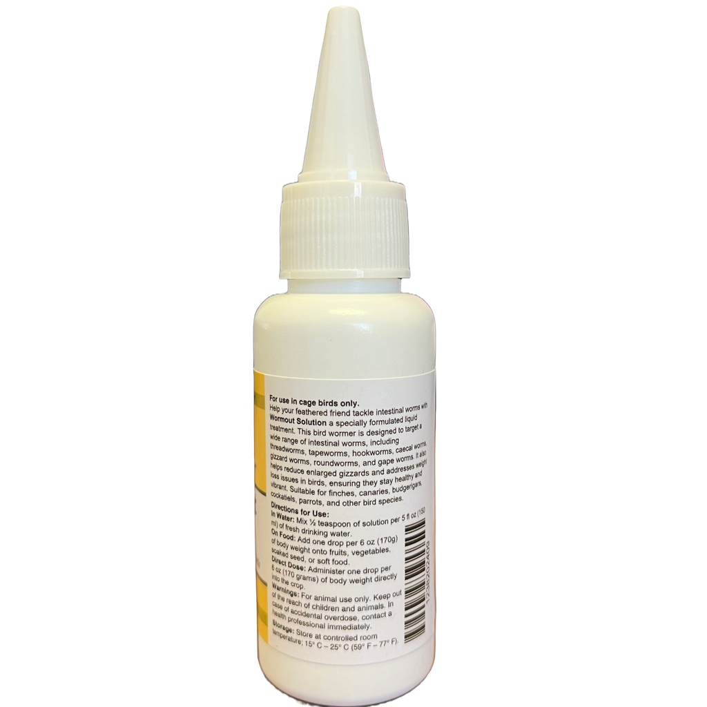 Wormer Solution - 30ml (Elite Pet Health) Effective Wormout/Wormer for Birds | Chicken Antibiotics