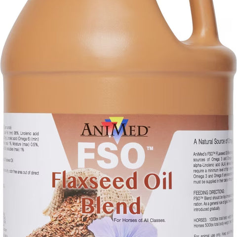 AniMed FSO Flaxseed Oil Blend Horse Supplement, 1-gal | Chicken Antibiotics