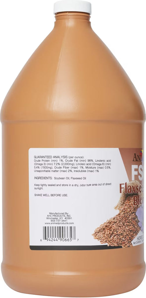 AniMed FSO Flaxseed Oil Blend Horse Supplement, 1-gal | Chicken Antibiotics