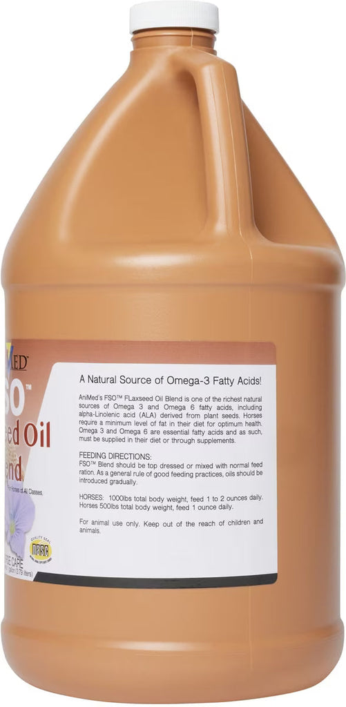 AniMed FSO Flaxseed Oil Blend Horse Supplement, 1-gal | Chicken Antibiotics