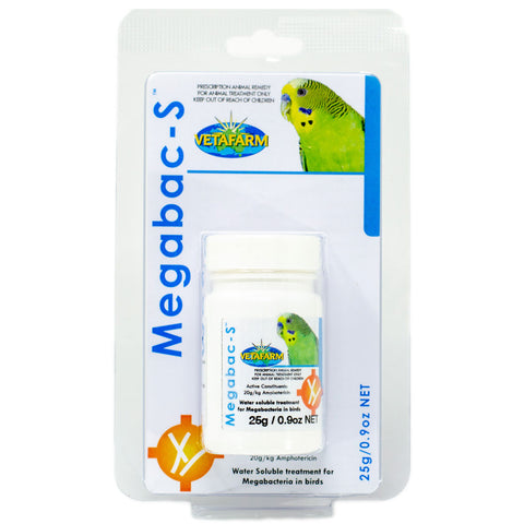 Megabac-S Amphotericin B for Chickens, Pigeons & Birds – 25g | Chicken Antibiotics