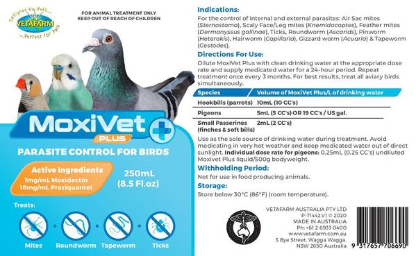 MoxiVet Plus with Moxidectin & Praziquantel | Chicken Antibiotics