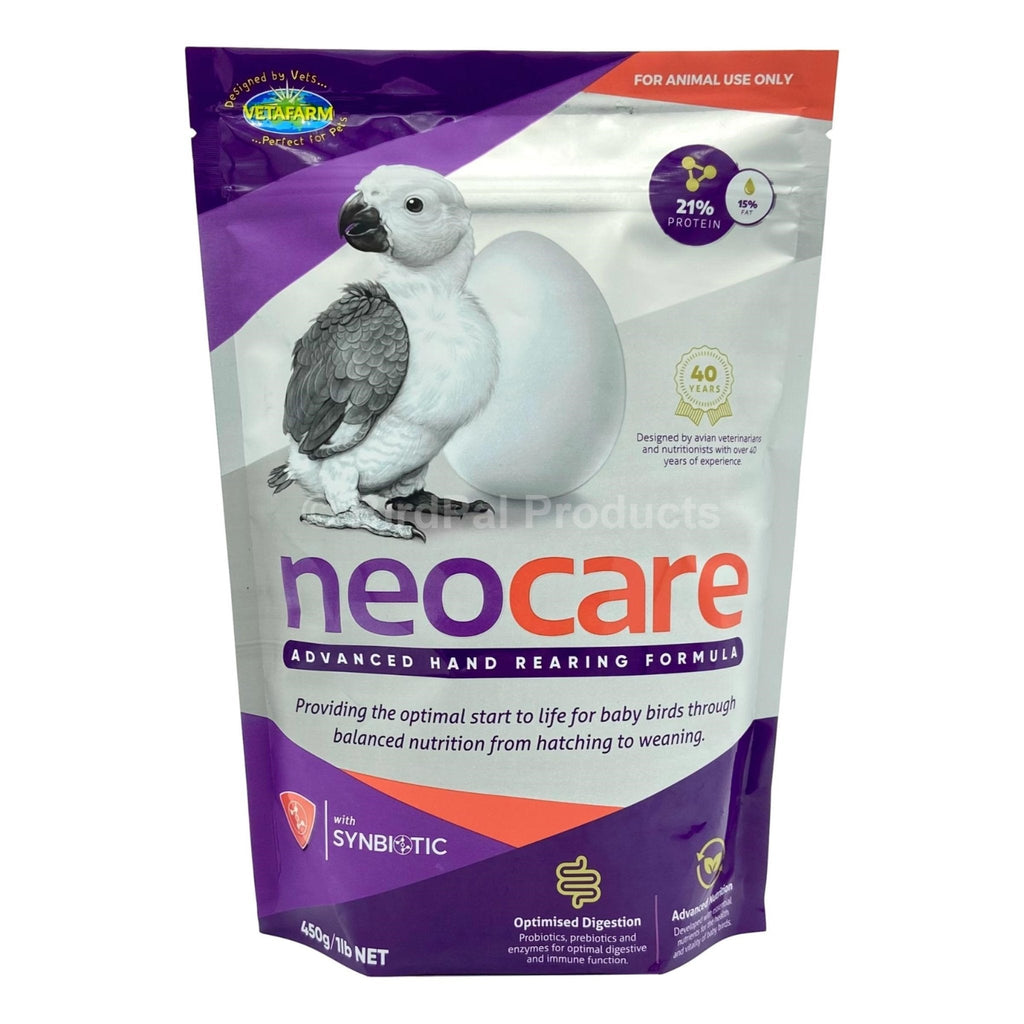 Neocare Advanced Hand Feeding Formula - w/ Probiotics - 1lb (450g) | Chicken Antibiotics