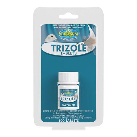 Trizole (Vetafarm) Effectively Treats Canker & Coccidiosis in Racing & Show Pigeons | Chicken Antibiotics