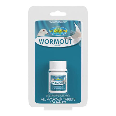 Pigeon Wormout Tablets | Vetafarm at ChickenAntibiotics.com