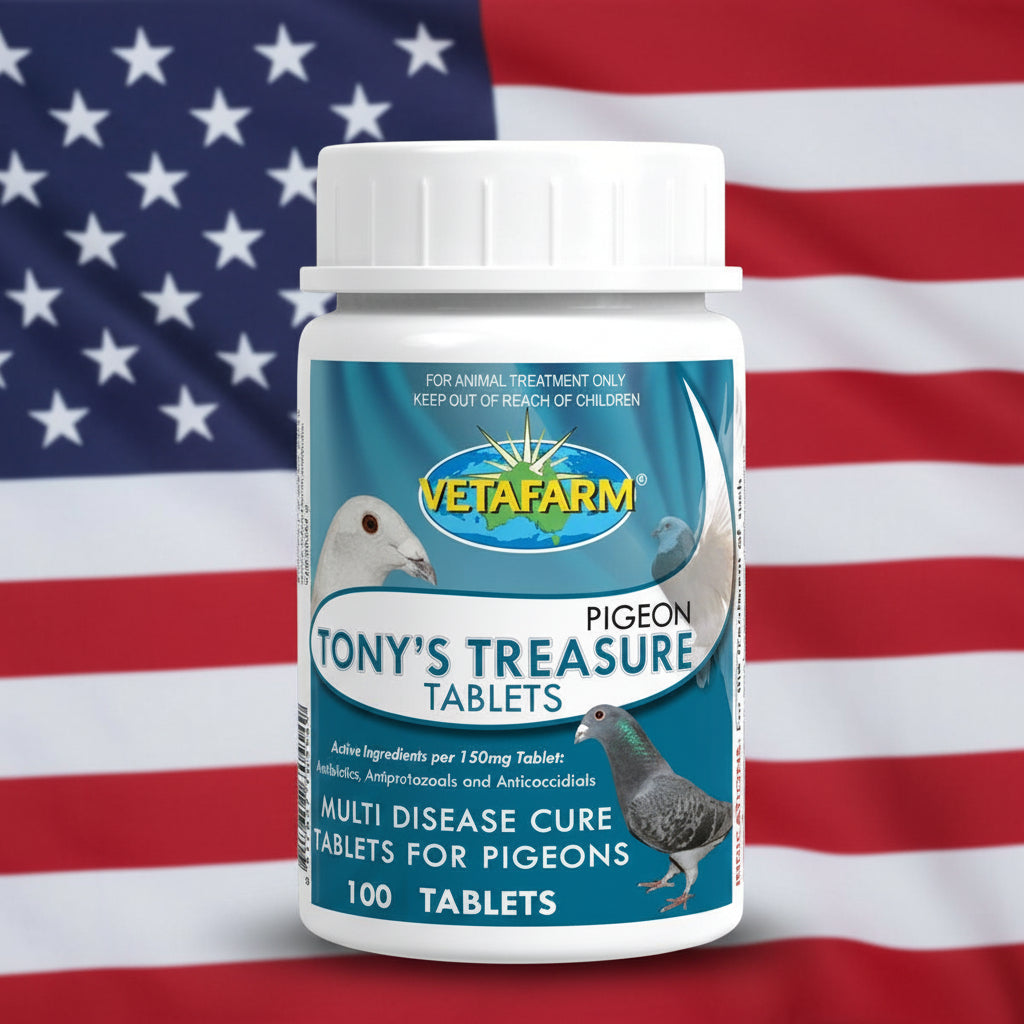 Tony's Treasure: Vetafarm Pigeon Medicine – 100 Tablets | Vetafarm at ChickenAntibiotics.com