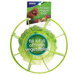Chick-N-Veggie Ball | Rolling Treat Dispenser for Leafy Greens | Chicken Antibiotics