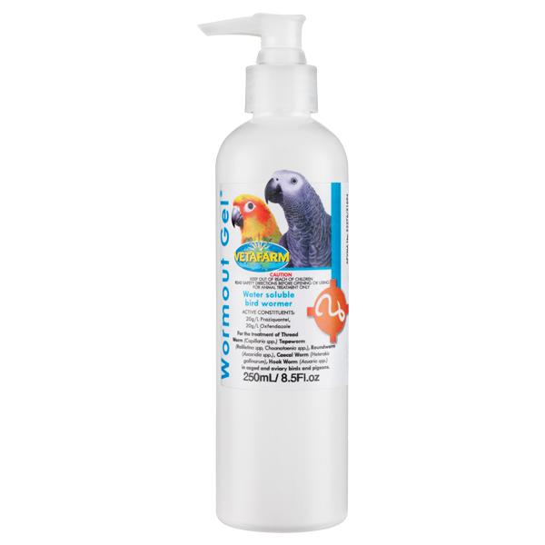 Wormout Gel (Vetafarm) Effective Bird Wormer for Pigeons & Aviary Birds - 1L (34 fl oz) | Chicken Antibiotics